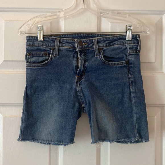 2 pairs vintage distressed denim cut off jean shorts - Picture 2 of 12
